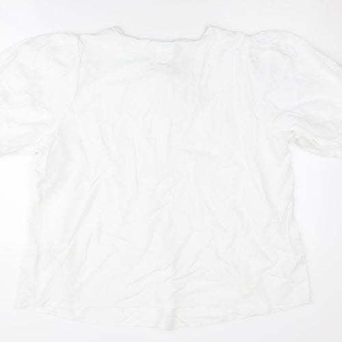 Marks and Spencer Women's White Linen Top