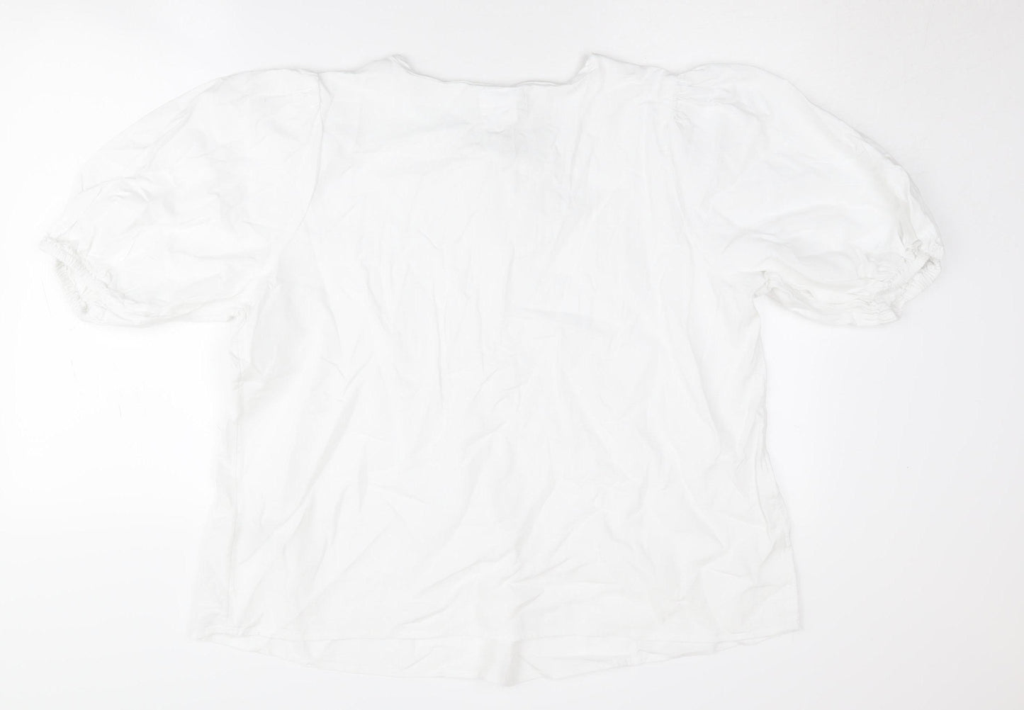 Marks and Spencer Women's White Linen Top