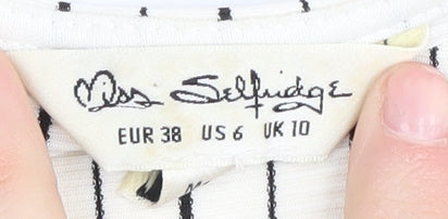 Miss Selfridge Women's Striped Kimono Sleeve Dress