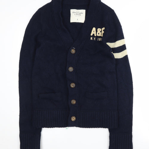Abercrombie & Fitch Men's Blue Cardigan, Size S