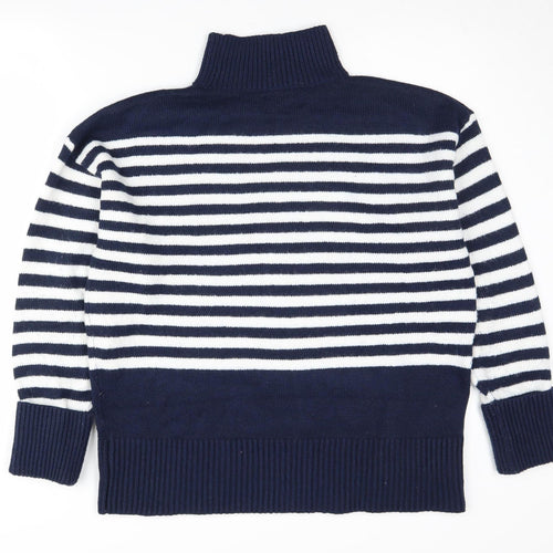 ASOS DESIGN Women's Blue Striped Pullover Jumper S