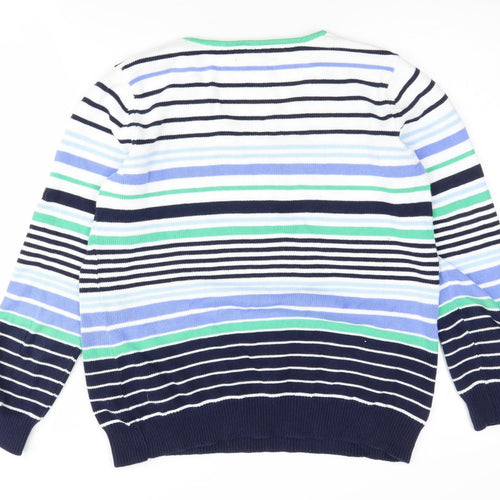 Tulchan Women's Multicoloured Striped Pullover Jumper M