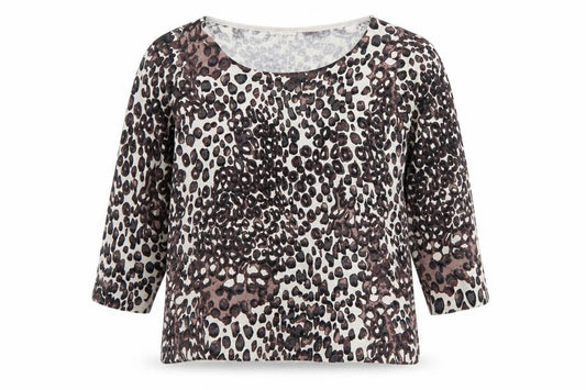 Front view of Minuet Women's Multicoloured Animal Print jumper, size 16