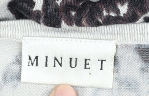 Minuet Women's Multicoloured Animal Print Pullover Jumper Size 16