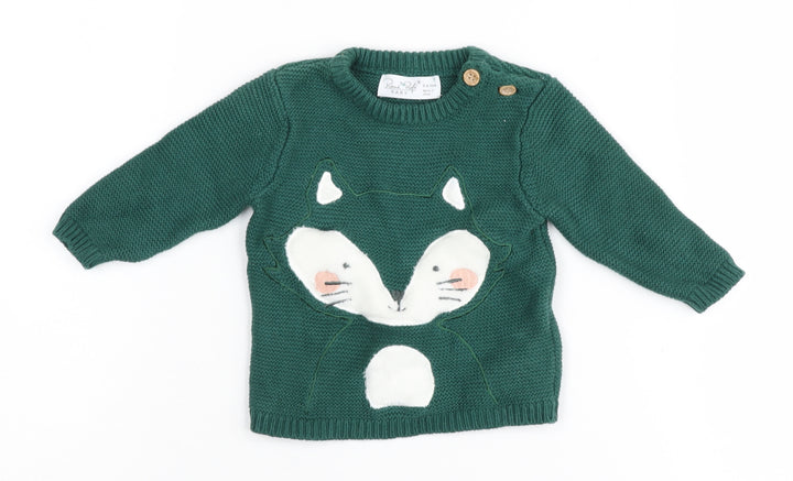 René Rofé Unisex Baby Green Animal Jumper 3-6 Months