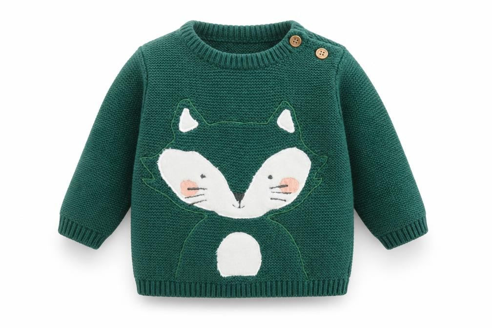 René Rofé Unisex Baby Green Animal Jumper 3-6 Months