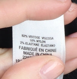 Wallis Women's Black Striped Pullover Jumper Size 10