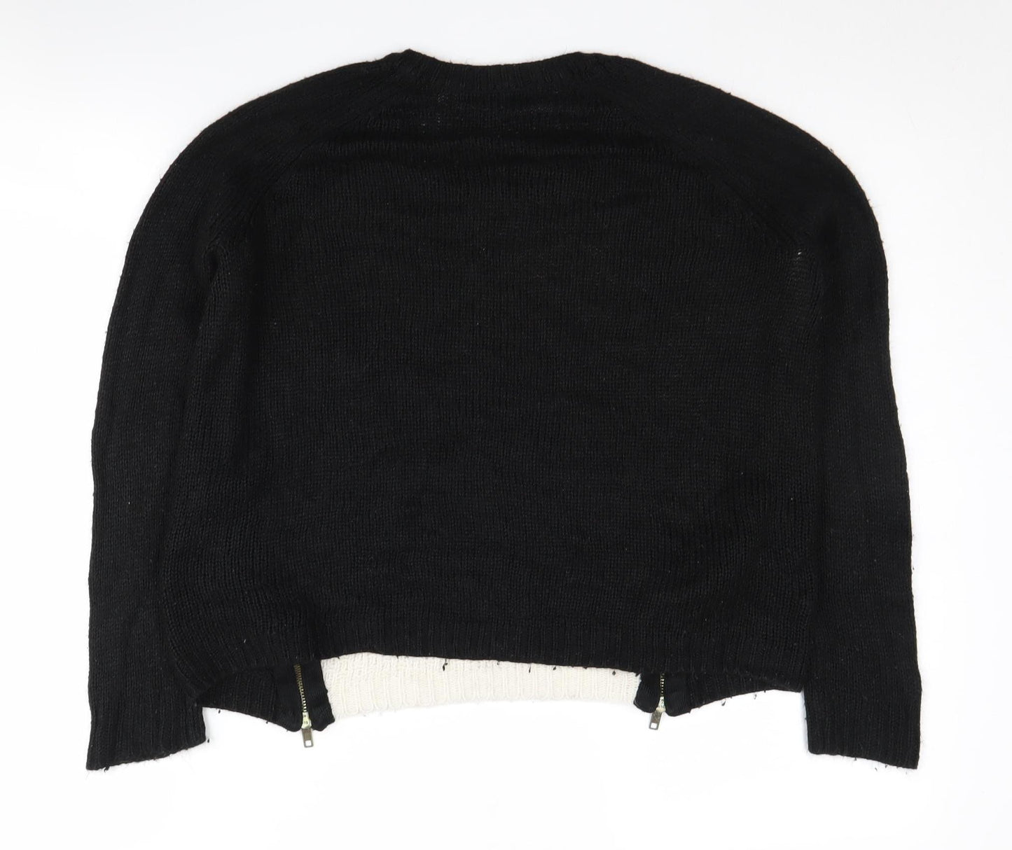 Marks and Spencer Women's Black Jumper, Size 10, Crew Neck