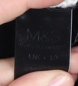 Marks and Spencer Women's Black Jumper, Size 10, Crew Neck