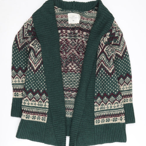 H&M Women's Multicoloured Fair Isle Cardigan, Size 10