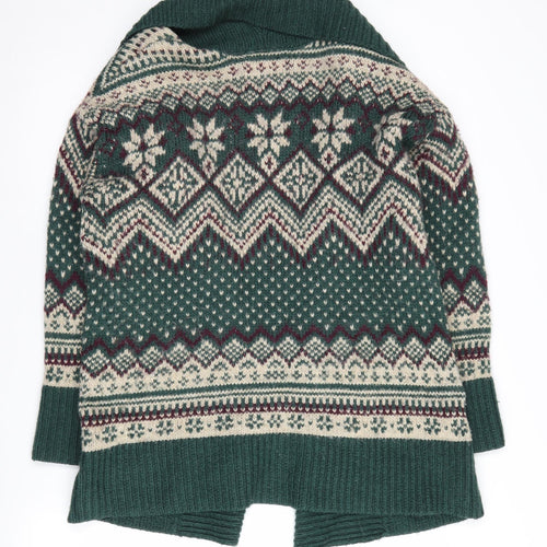 H&M Women's Multicoloured Fair Isle Cardigan, Size 10