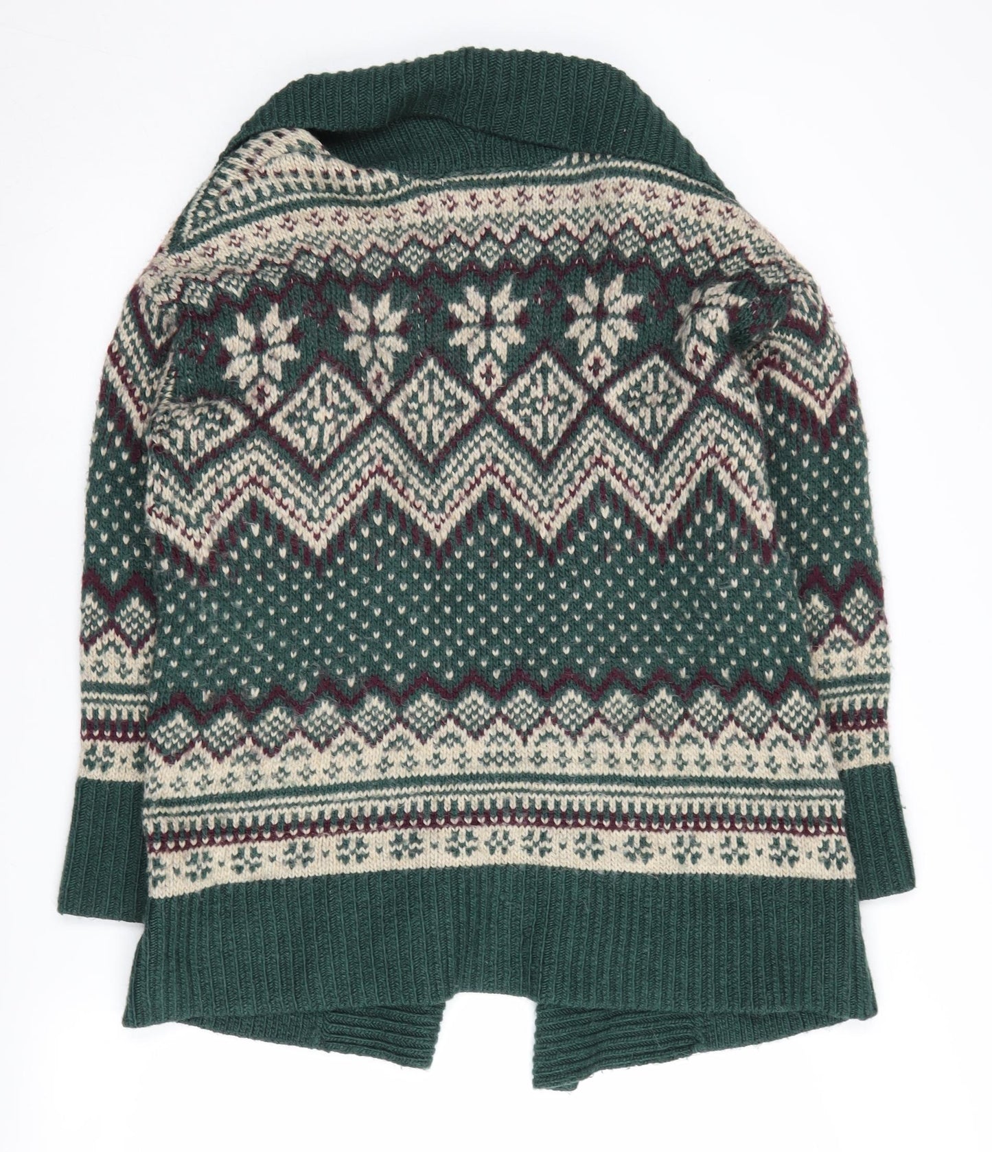 H&M Women's Multicoloured Fair Isle Cardigan, Size 10