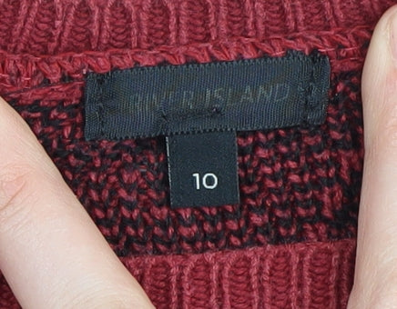 River Island Women's Red Animal Print Pullover Jumper