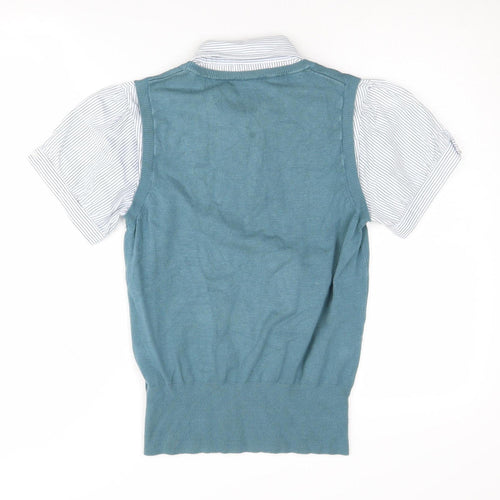 Zingara Women's Blue Vest Jumper UK 14