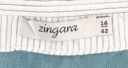 Zingara Women's Blue Vest Jumper UK 14