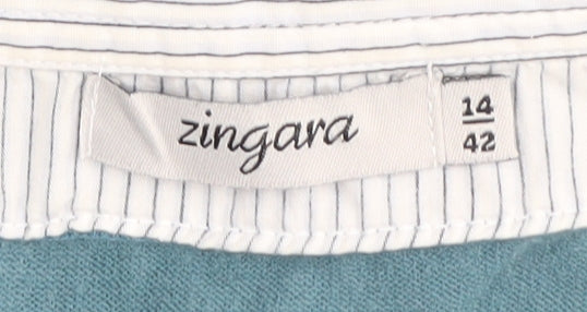 Zingara Women's Blue Vest Jumper UK 14