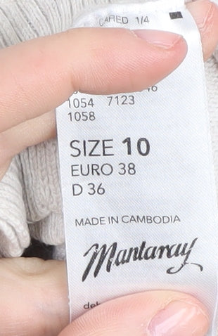 Mantaray Women's Ivory Cardigan Size 10