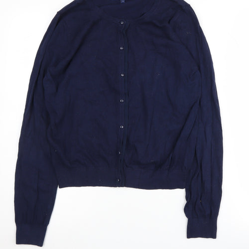 Next Women's Blue Cardigan Size 12, Crew Neck