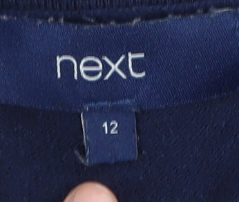 Next Women's Blue Cardigan Size 12, Crew Neck