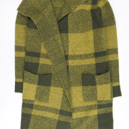 Kaleidoscope Women's Green Check Cardigan, Size M