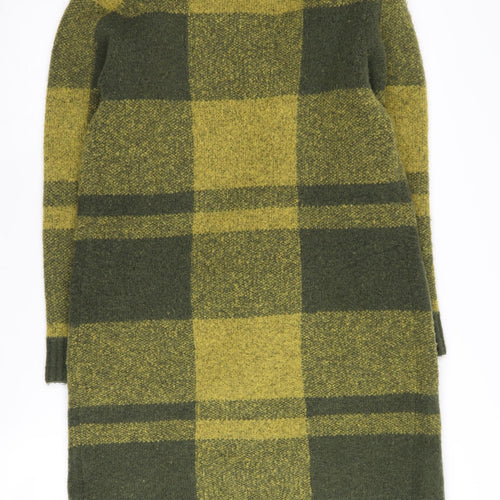 Kaleidoscope Women's Green Check Cardigan, Size M