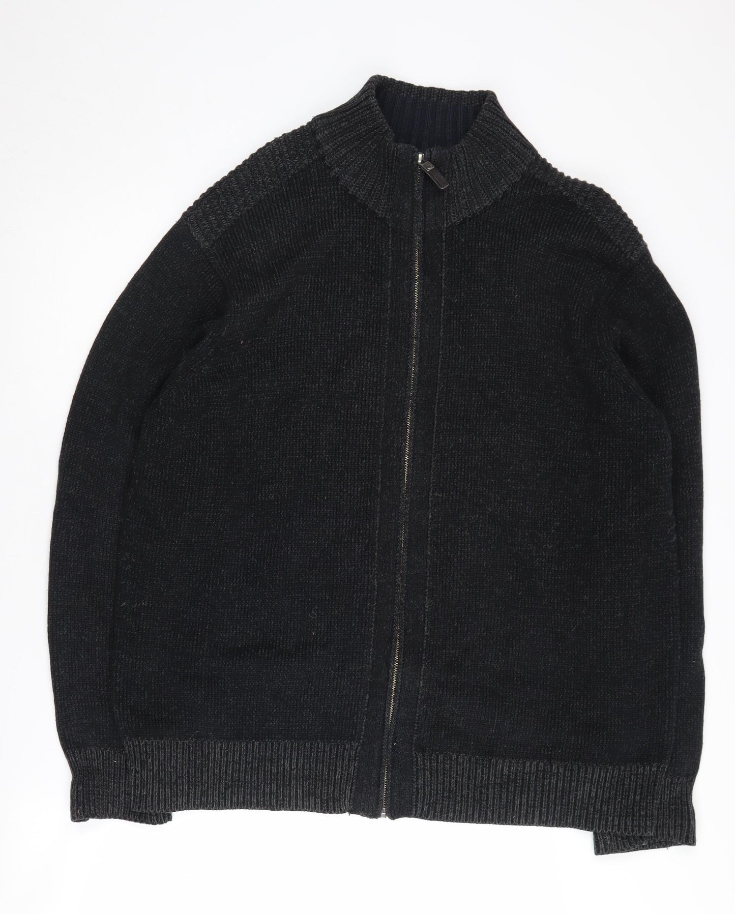 Maine New England Men's Black Knit Zip Jacket XL