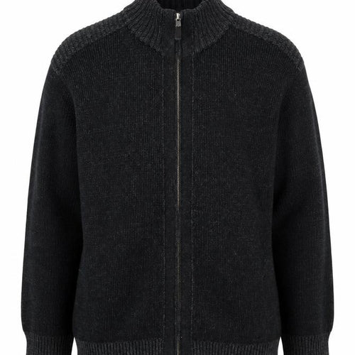 Maine New England Men's Black Knit Zip Jacket XL