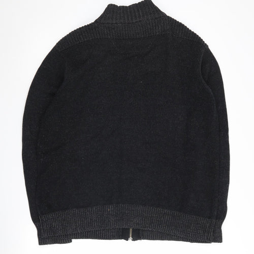 Maine New England Men's Black Knit Zip Jacket XL