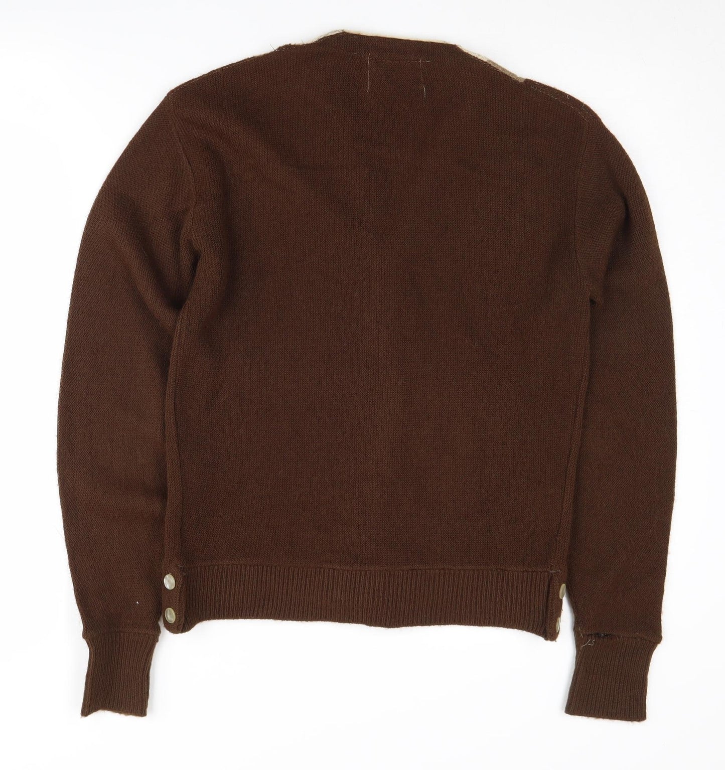 Revere Women's Brown Cardigan, Size S, Button Accents