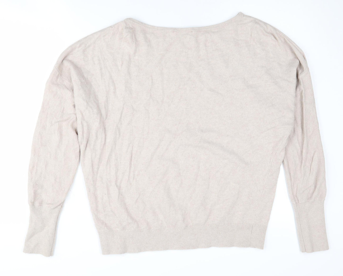 Mint Velvet Women's Beige Striped Pullover Jumper M