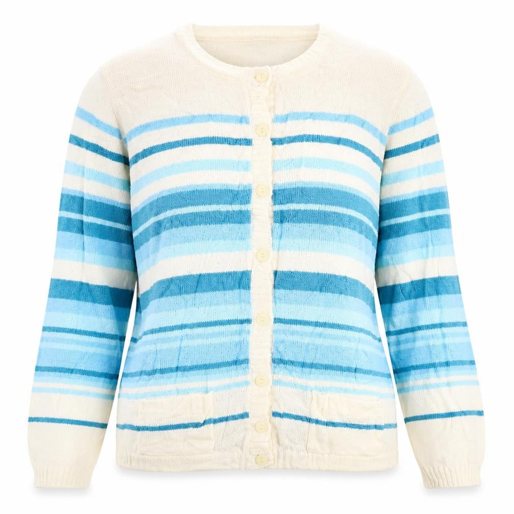 Front view of Damart Women's Multicoloured Cardigan, size M