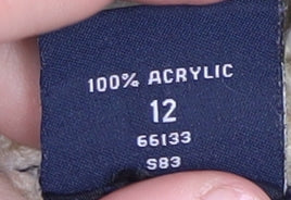 SoulCal&Co Women's Beige & Black Striped Jumper Size 12