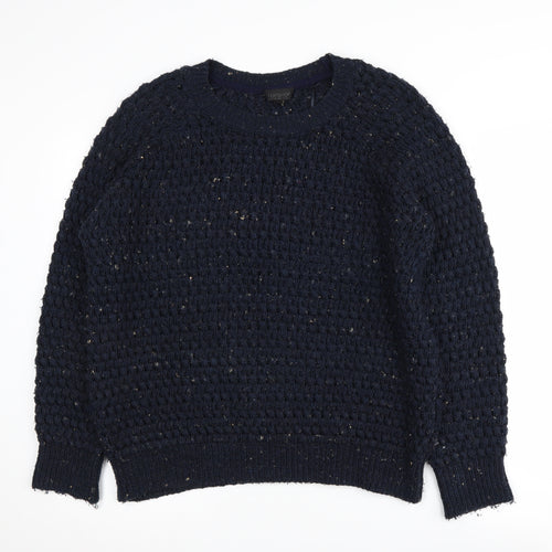 Topshop Women's Blue Crew Neck Pullover Jumper Size 10