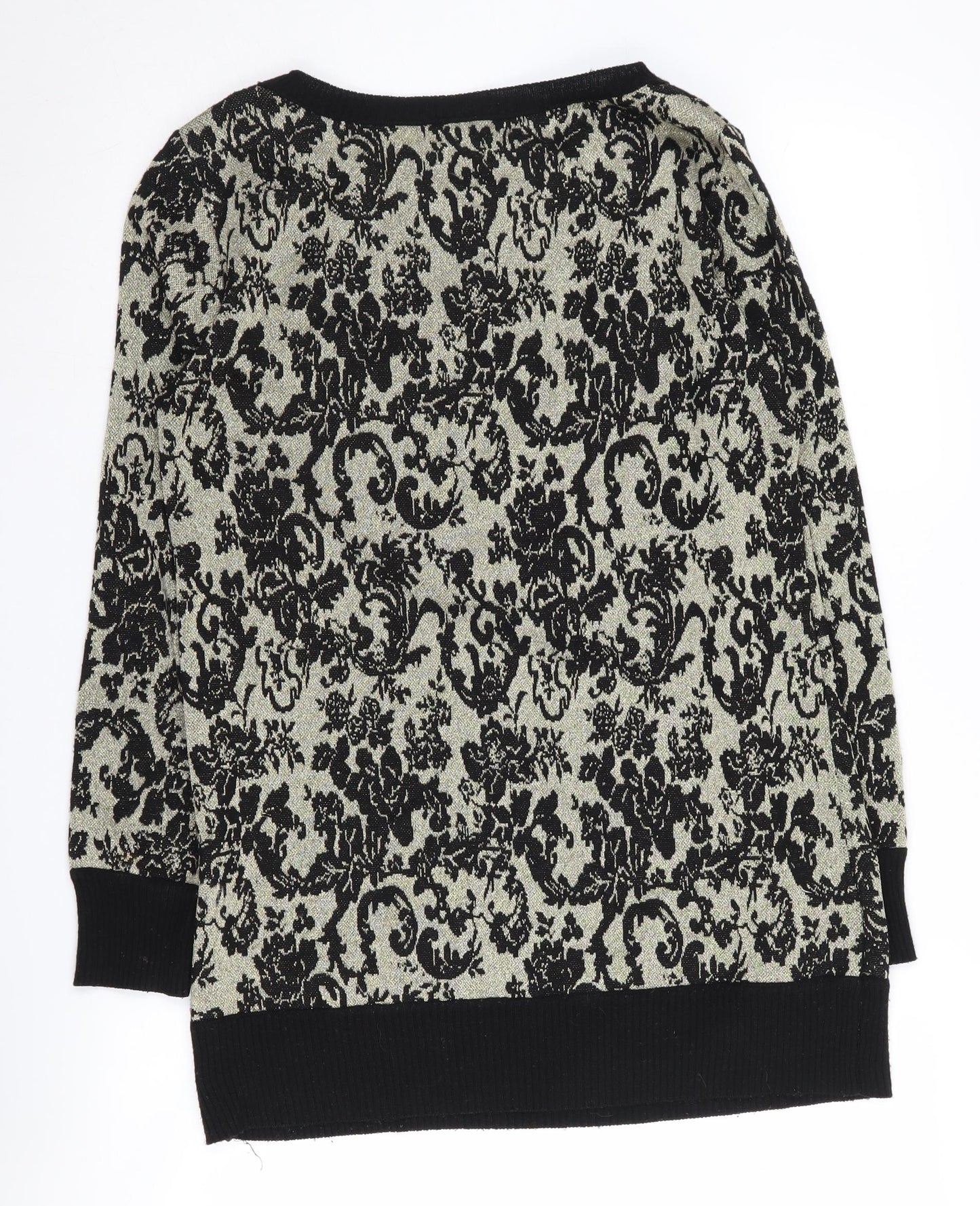 Nina Leonard Women's Black M Pullover Jumper