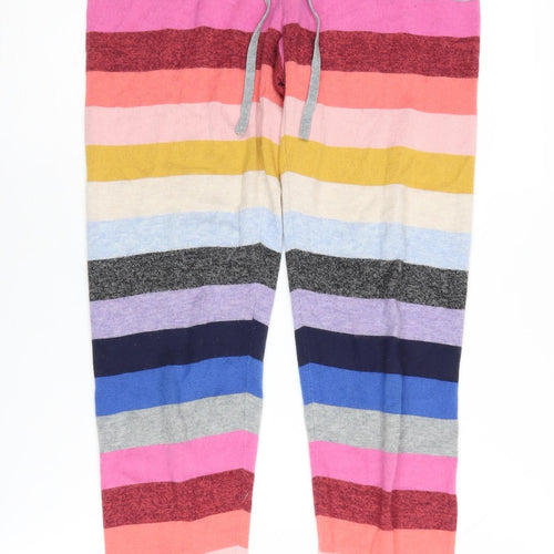 Gap Women's Multicoloured Striped Joggers - Size S