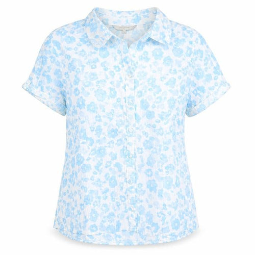 Rocha John Rocha Women’s Blue Floral Button-Up Shirt