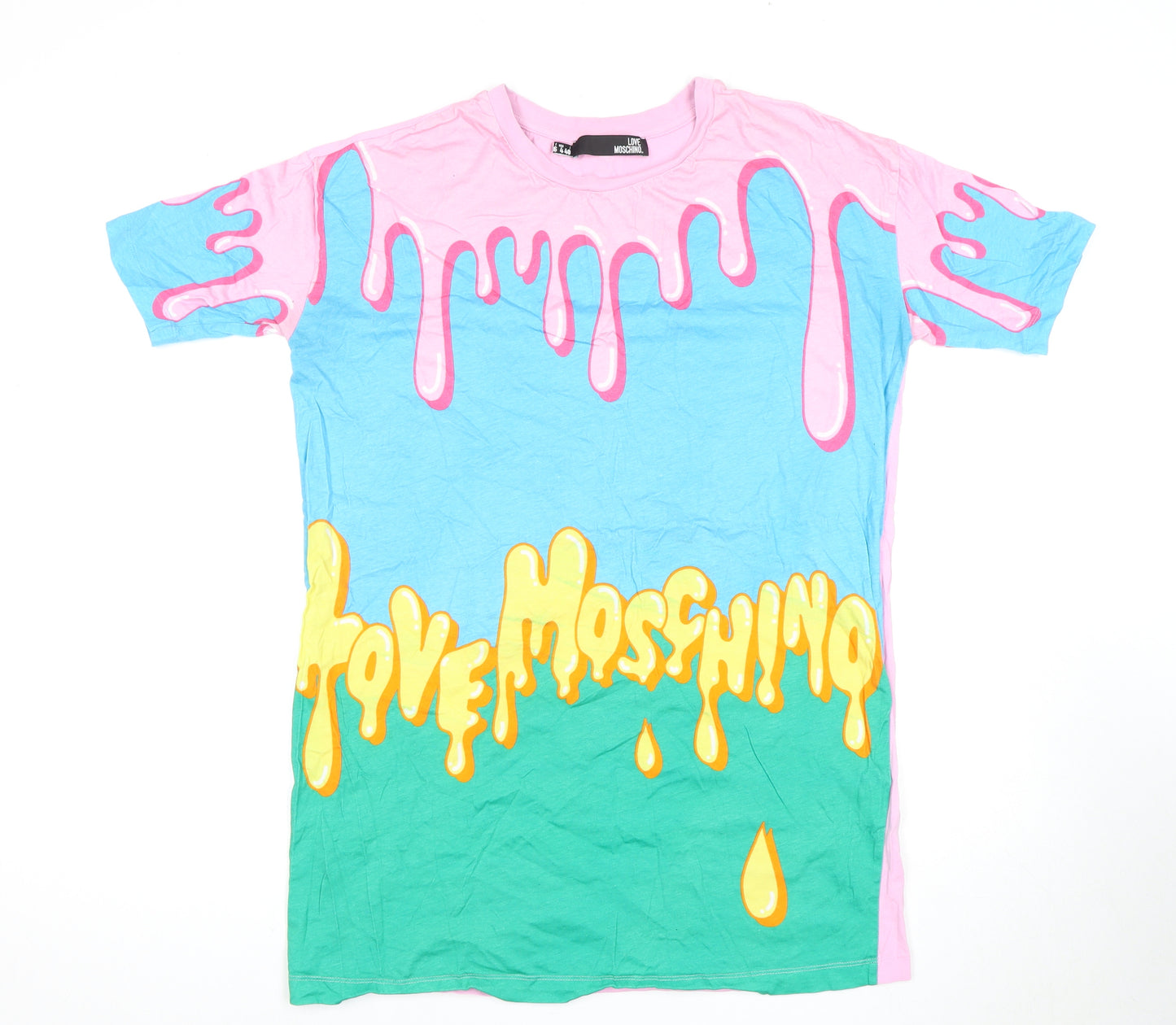 Love Moschino Women's Multicolour T-Shirt, Size 8, Casual