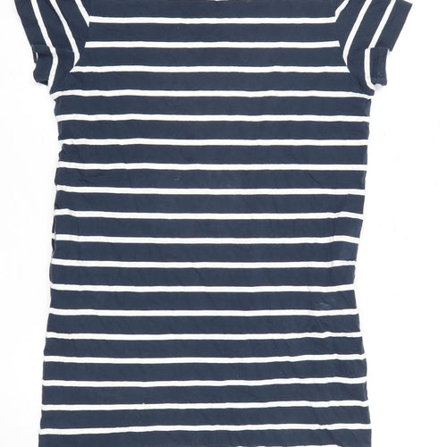 Marks and Spencer Women's Blue Striped T-Shirt Dress