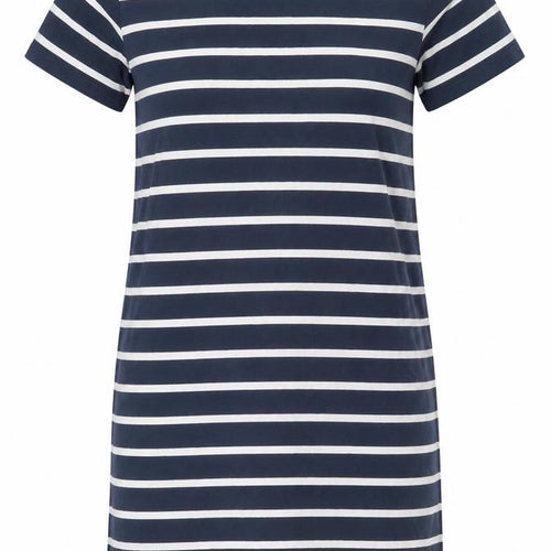 Marks and Spencer Women's Blue Striped T-Shirt Dress