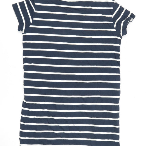 Marks and Spencer Women's Blue Striped T-Shirt Dress