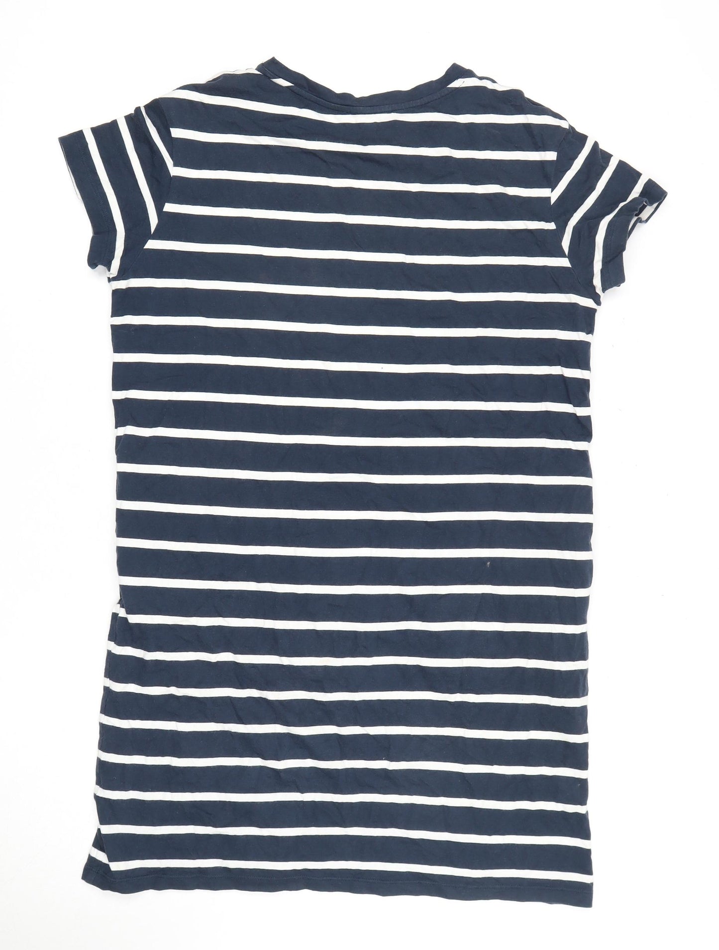 Marks and Spencer Women's Blue Striped T-Shirt Dress