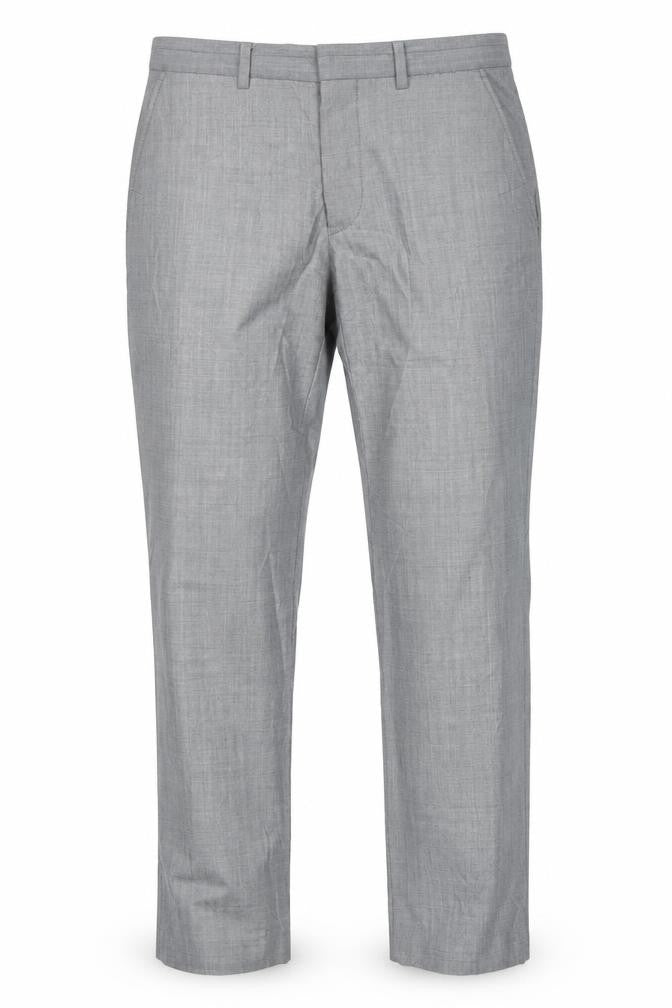 Front view of Next Men's Grey Dress Pants 30S