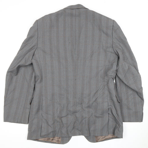 Whitehead Men's Grey 42 Blazer - Vintage Striped Wool