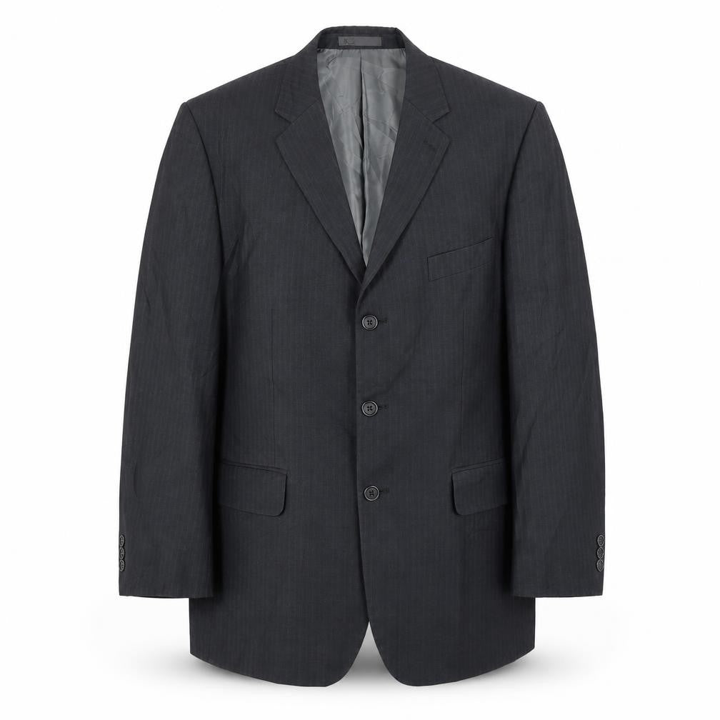 Front view of Jack Reid Men's Grey 42 Short Suit Jacket