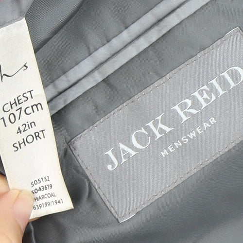 Jack Reid Men's Grey 42 Short Suit Jacket