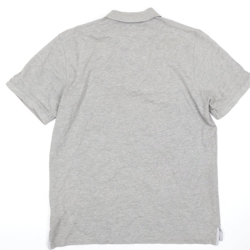 Nike Men's Grey Polo Shirt M with Logo Accents