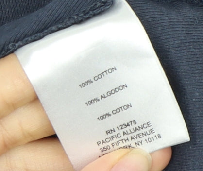 Ellen Tracy Women's Blue Crew Neck T-Shirt - Size 12