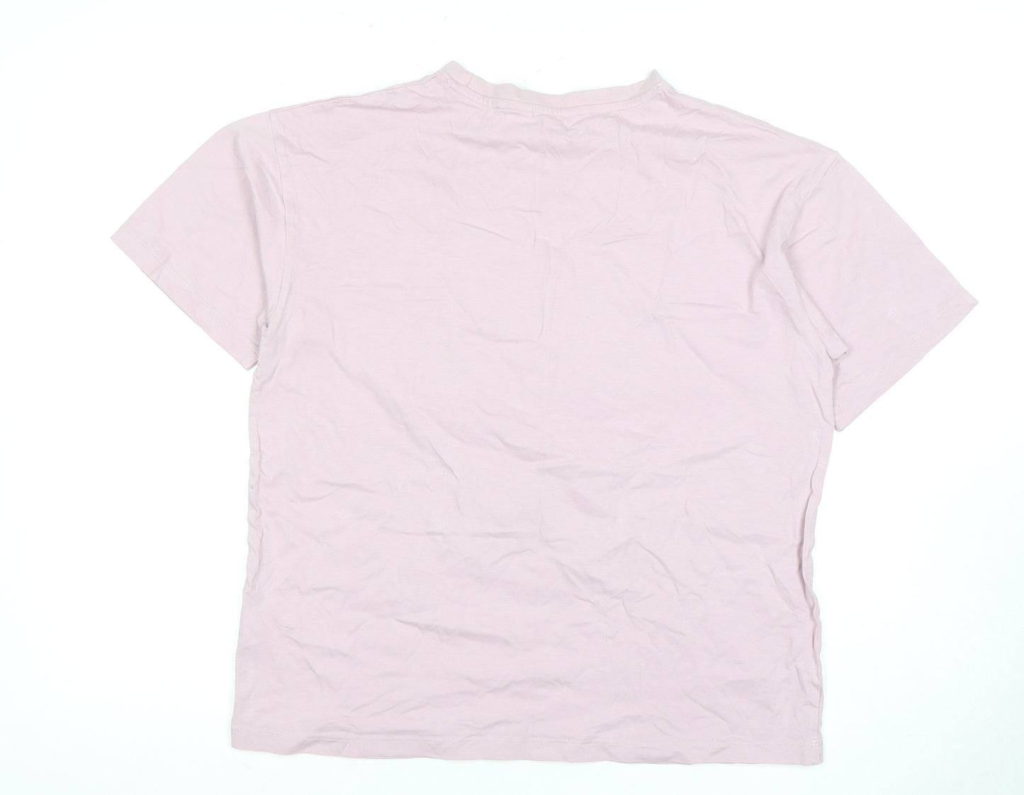 Next Pink Women’s Crochet Accent T-Shirt Size 12