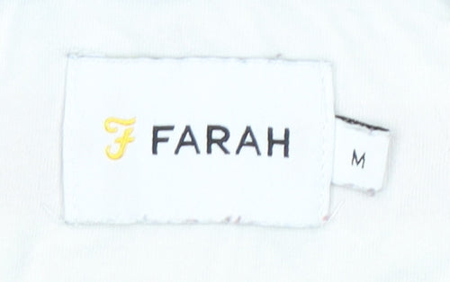 Farah Men's Orange White Striped T-Shirt M