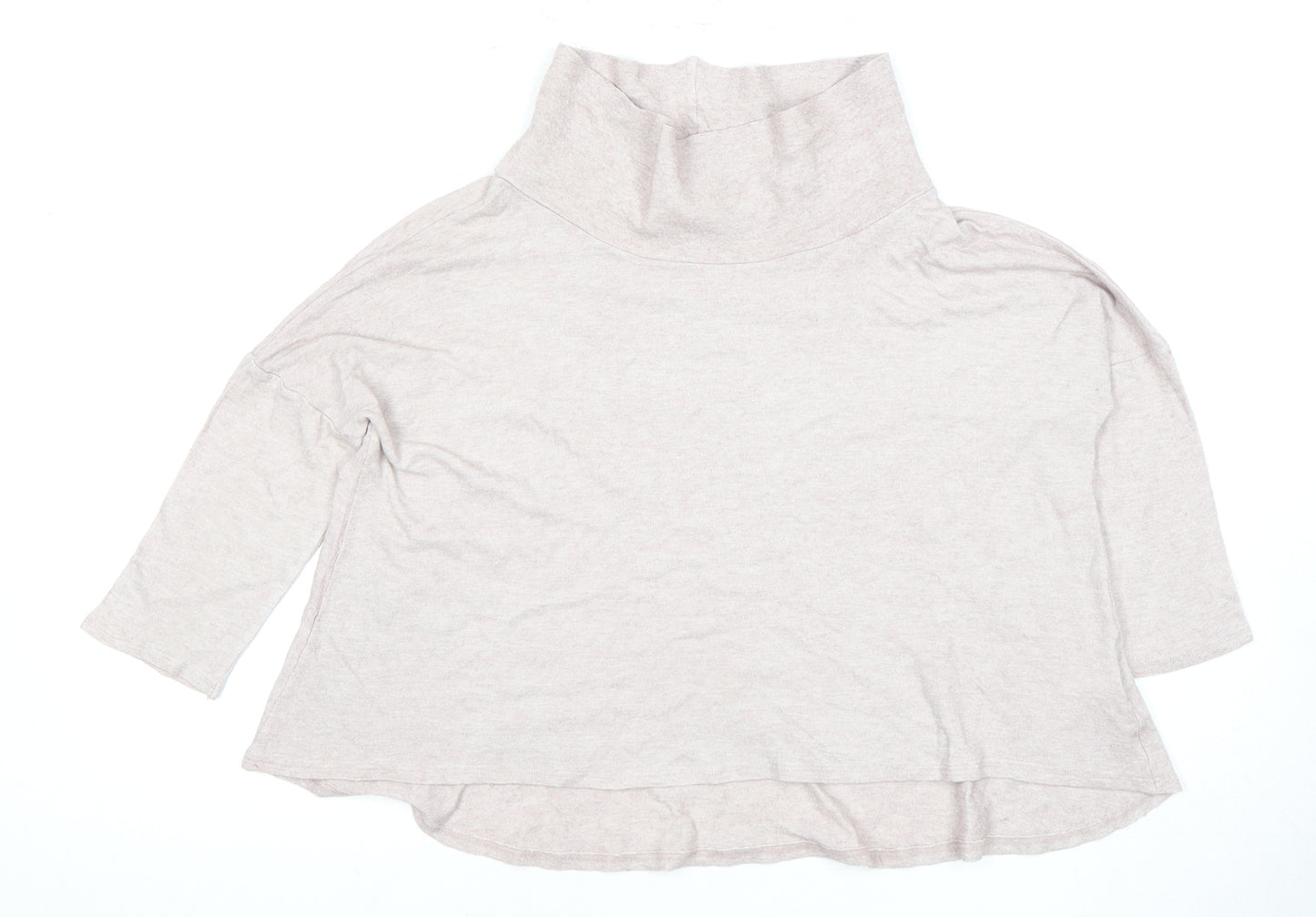 Please Style Women's Ivory 3/4 Sleeve Cowl Neck Top